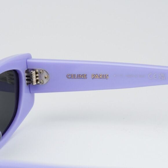 SALE! NEW Celine CL40245U 78A Solid Lilac Beige Smoke Geometric Women Sunglasses main image 10